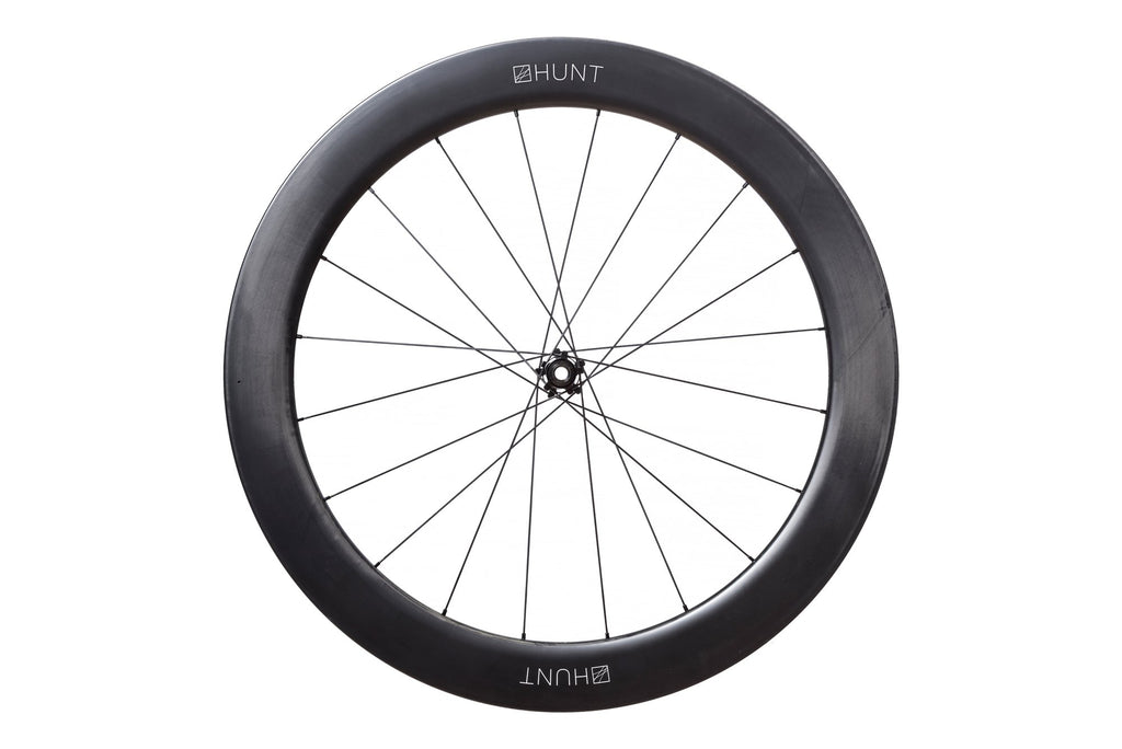 Side profile of the HUNT 65 Carbon Aero Disc front wheel