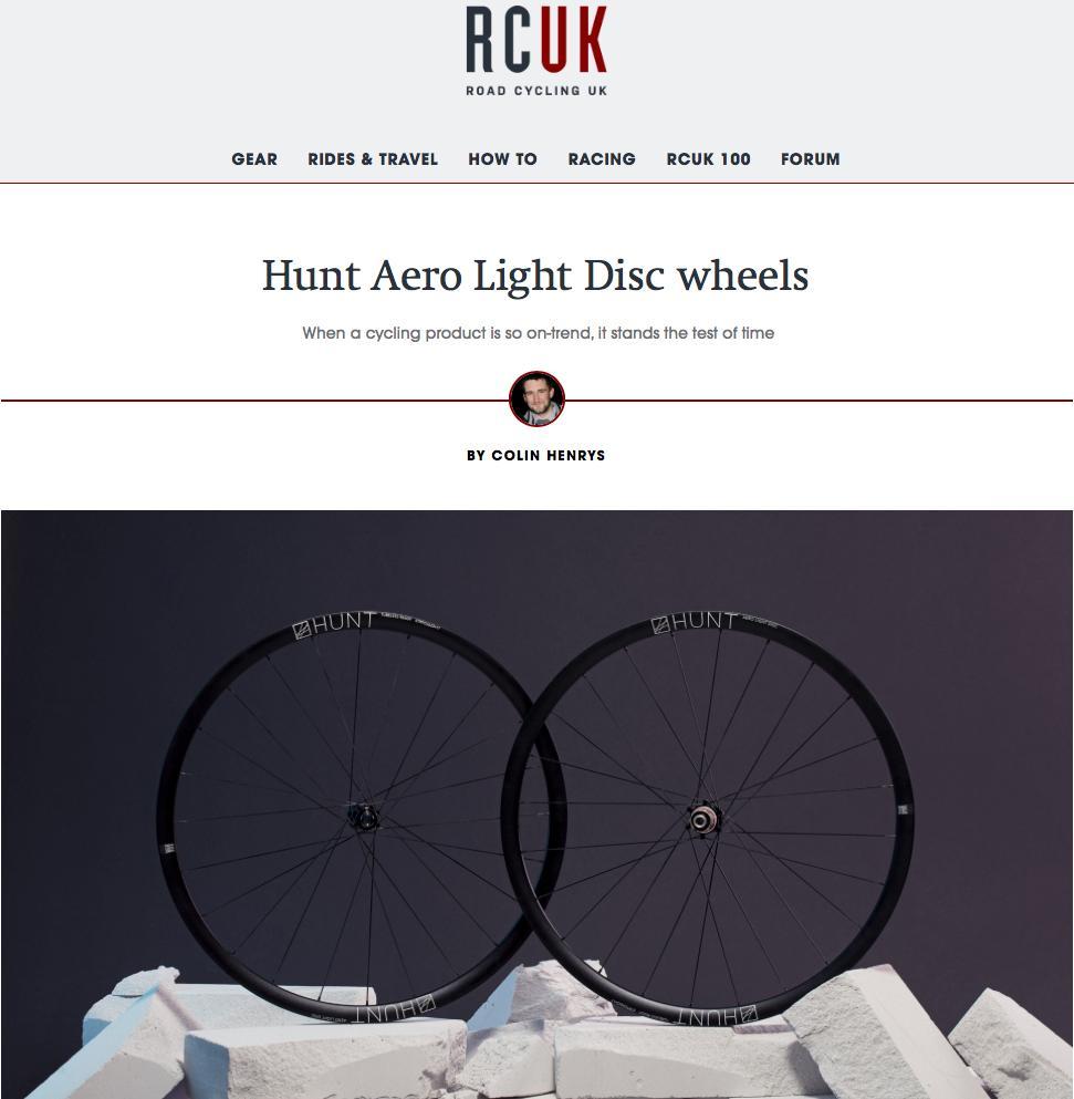 RCUK 100 - HUNT Aero Light Disc Wheelset