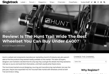 Singletrack Review - HUNT Trail Wide MTB Wheelset