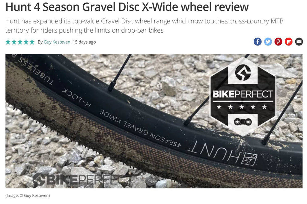 Bike Perfect 5/5 Review - Hunt 4 Season Gravel Disc X-Wide Wheelset