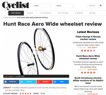 Cyclist 5/5 Review - HUNT Race Aero Wide Wheelset