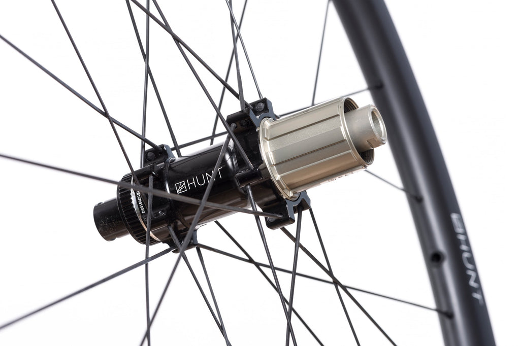 Detailed image of the HUNT 40 Carbon Aero Disc rear hub