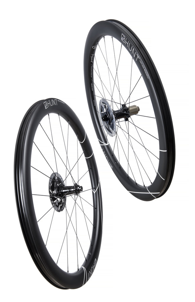 The HUNT 48 Limitless Aero Disc Wheelset in the studio
