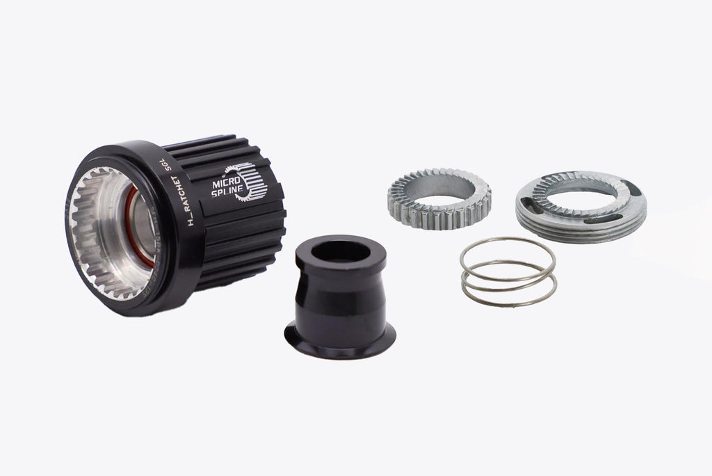 H_Ratchet SGL 36T Freehub And Disc And Spring Set Bundle | Shimano Microspline | Stainless Steel Bearing