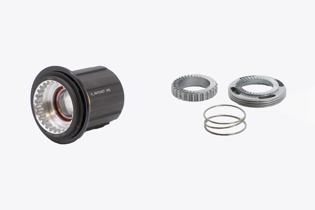 H_Ratchet SGL 36T Freehub And Disc And Spring Set Bundle | Shimano/SRAM HG Splined | Stainless Steel Bearing