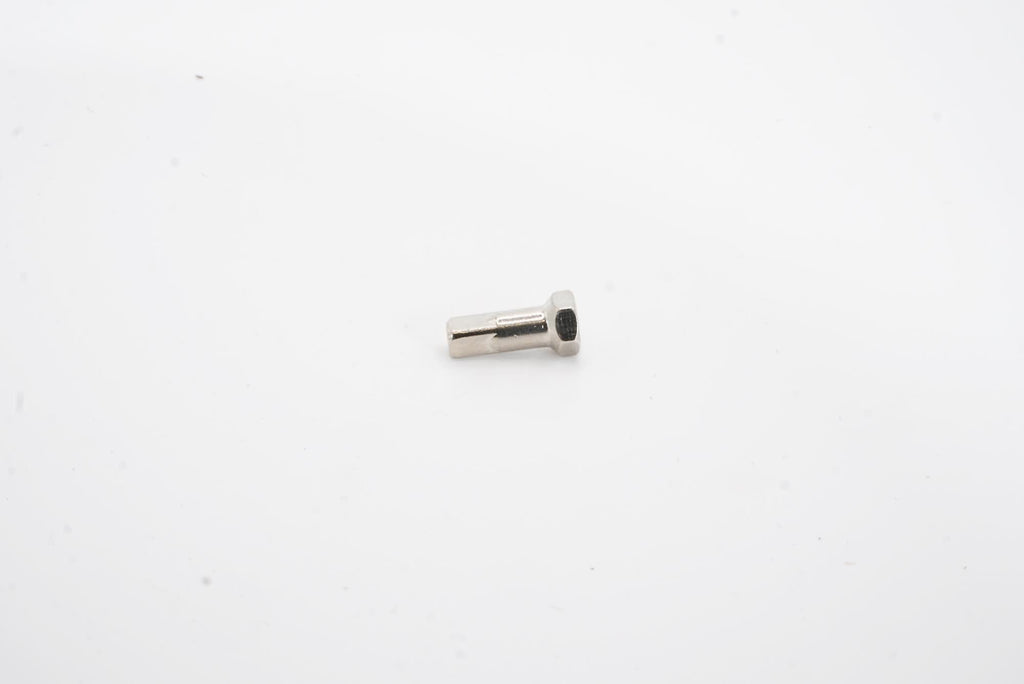 Brass Spoke Nipple | 12mm | Hex | Silver