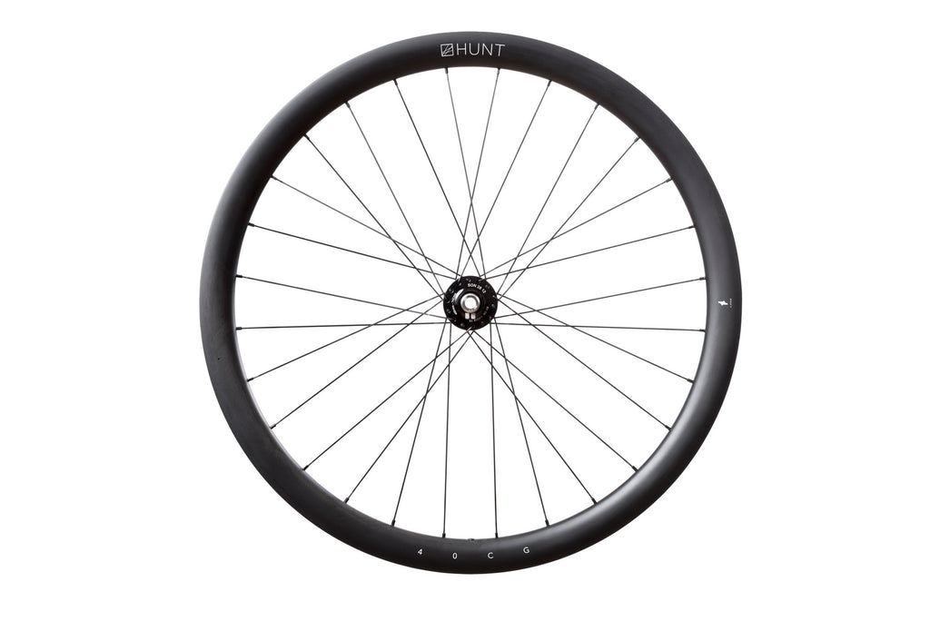 HUNT 40 Carbon Gravel Dynamo front wheel