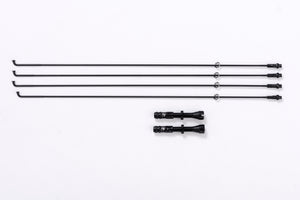 <h1>Included</h1><i><ul><li>Spare of each spoke plus nipple</li><li>Tubeless valves</li></ul></i>