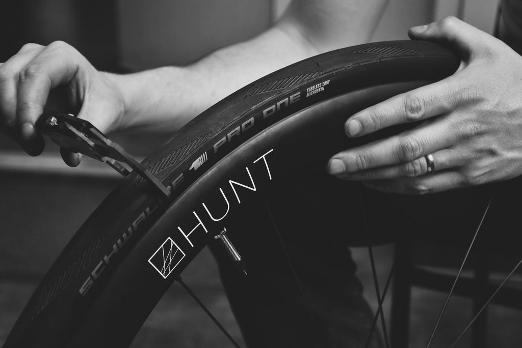 The HUNT 48 Limitless Aero Disc Wheelset combining with Schwalbe Pro One Tubeless tyres
