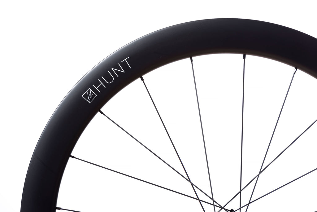 Image of the spokes on the HUNT 54 Aerodynamicist Carbon Disc Wheelset
