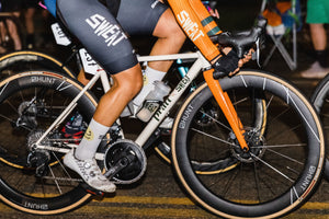 <h1>Patented Limitless Technology</h1><i>In order to create the most aerodynamic & stable shape for the tyre, a rim bed of 21mm is needed. With the tyre profile this creates, the ideal shape of the rim curves out to an external width of 34mm. To overcome the weight penalty associated with this, we use a (non-structural) low density expanding polymer insert, inside a channel carved out during the production process.</i>