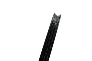 <h1>Rim Bed</h1><i>H-Lock is our tubeless-ready rim bed profile with up-kicks to the shoulders of the tubeless steps which help to create a great rim-well seal for first installation and easy sealing of tubeless tyres. The H-Lock profile also locks the beads in place more securely once seated. This is especially important when running lower pressures off road.</i>
