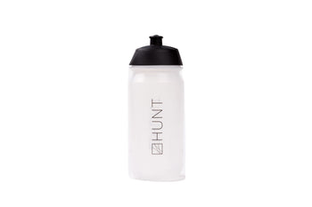 HUNT Contour Water Bottle 500ml in Clear/White
